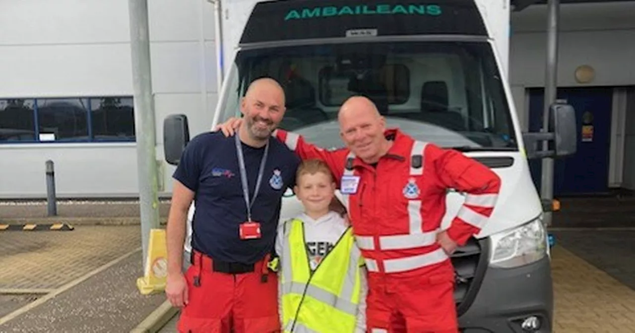 Scots boy who nearly died in horror bike fall reunites with medics who saved him