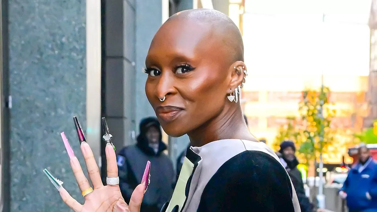 Wicked's Cynthia Erivo flashes 3-inch nails in NYC after revealing 'hard conversations' with Ariana...