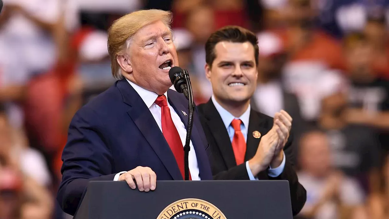 Trump dares Republicans to challenge his unchecked power after shock move to name Matt Gaetz...