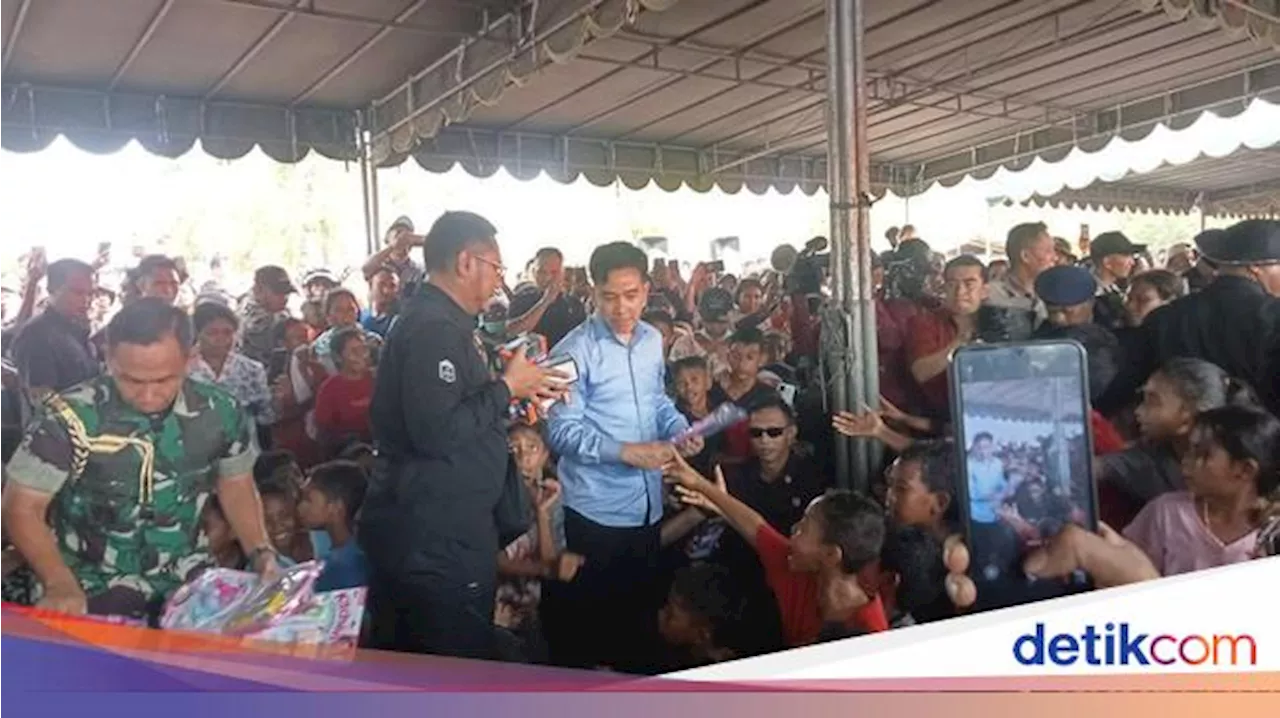 Gibran Beri Bantuan 345 Ton Beras untuk Pengungsi Erupsi Lewotobi