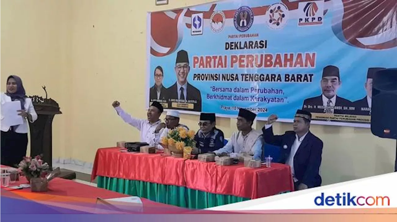 Partai Perubahan NTB Resmi Terbentuk, Klaim Terinspirasi Anies Baswedan