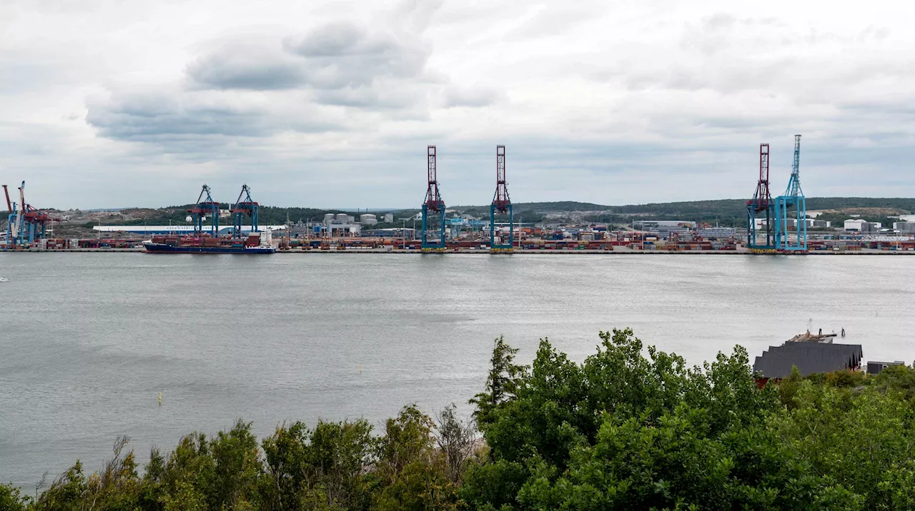 Förorenat vatten har läckt ut i Göteborgs hamn