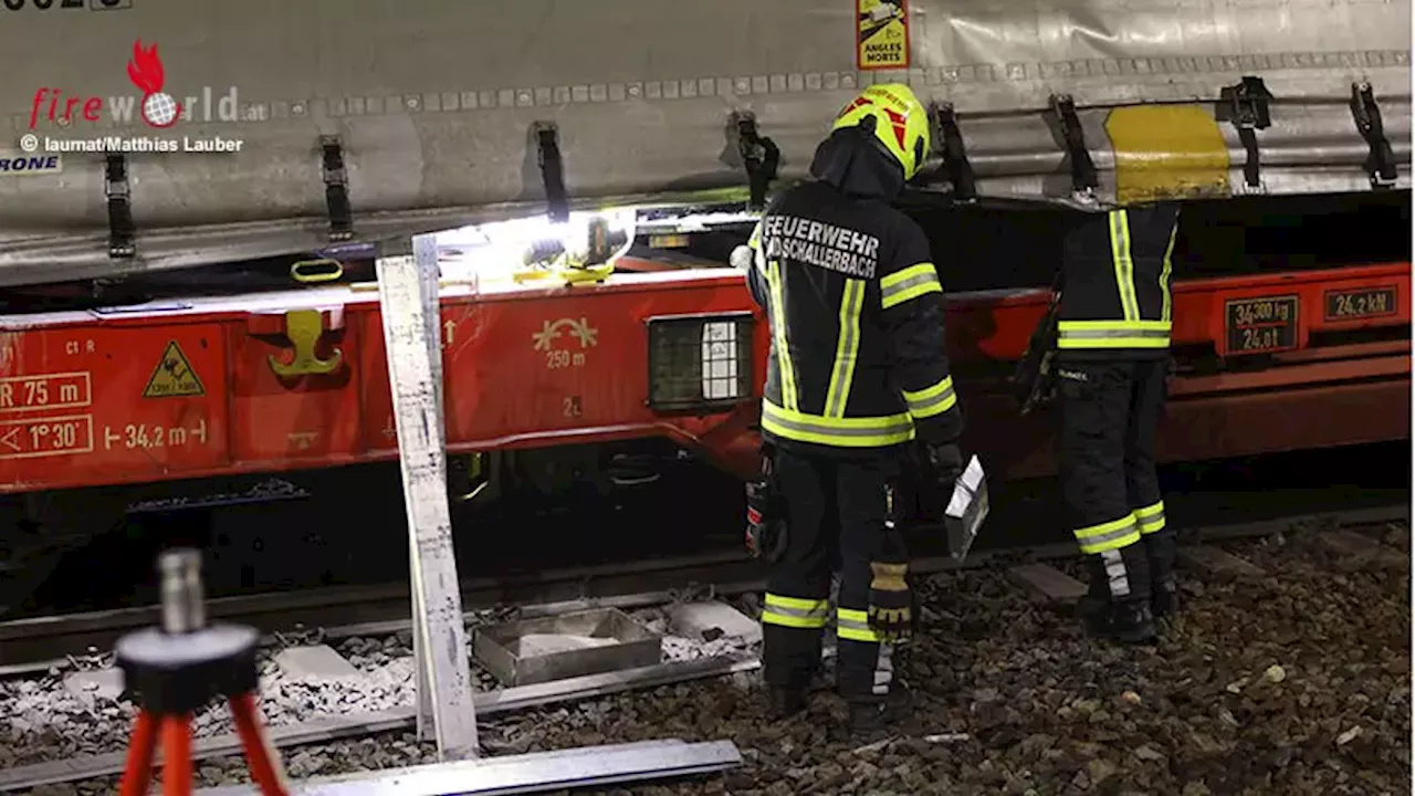 Oö: Polyvinylchlorid rieselte im Bahnhof in Bad Schallerbach aus Güterzugwaggon