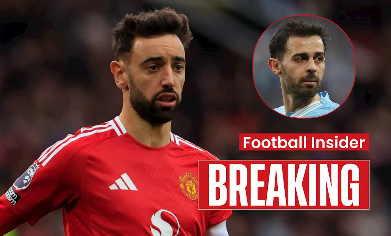 Man United ace Bruno Fernandes trolls Bernardo Silva with three-word message