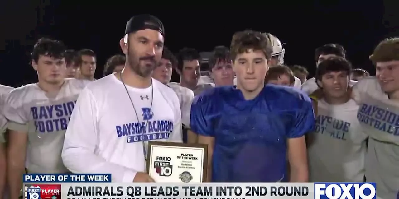 The Rich’s Car Wash Player of the Week is Bayside Academy sophomore quarterback Bo Miller