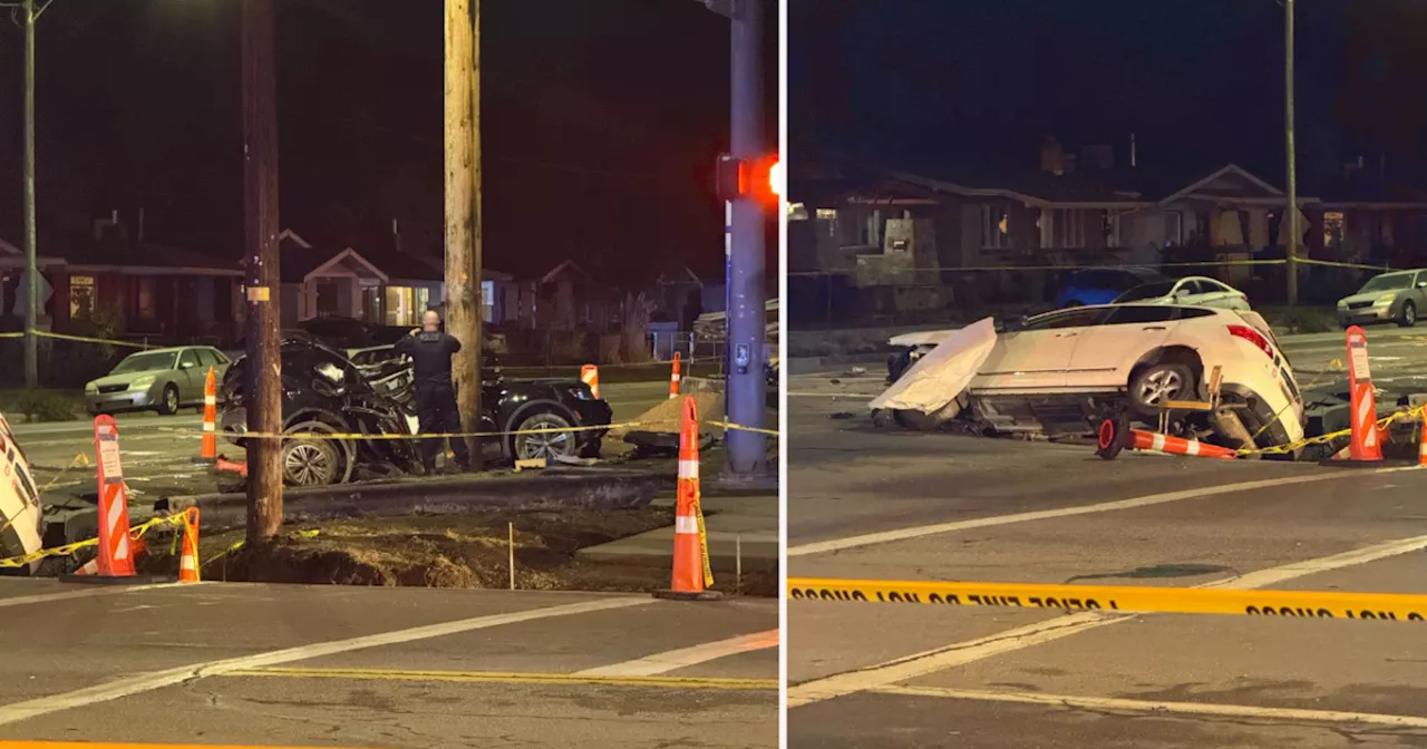 Residents claim homes shook after fleeing car crashed at Salt Lake City intersection