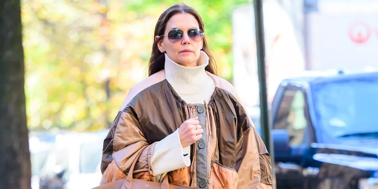 Katie Holmes Doubles Down on Patchwork with Two Trends Dominating the Season