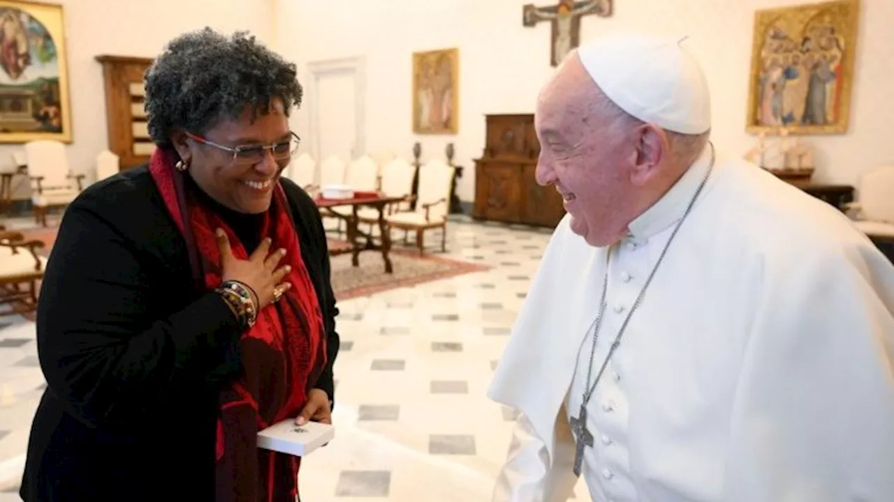 Pope Francis meets Prime Minister of Barbados