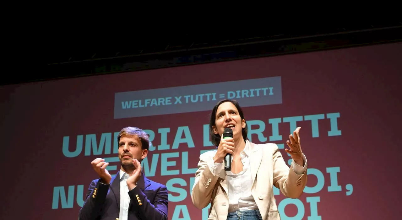 Elezioni Umbria, Schlein oggi chiude insieme a Conte. «Le battaglie: scuola pubblica e sanità»