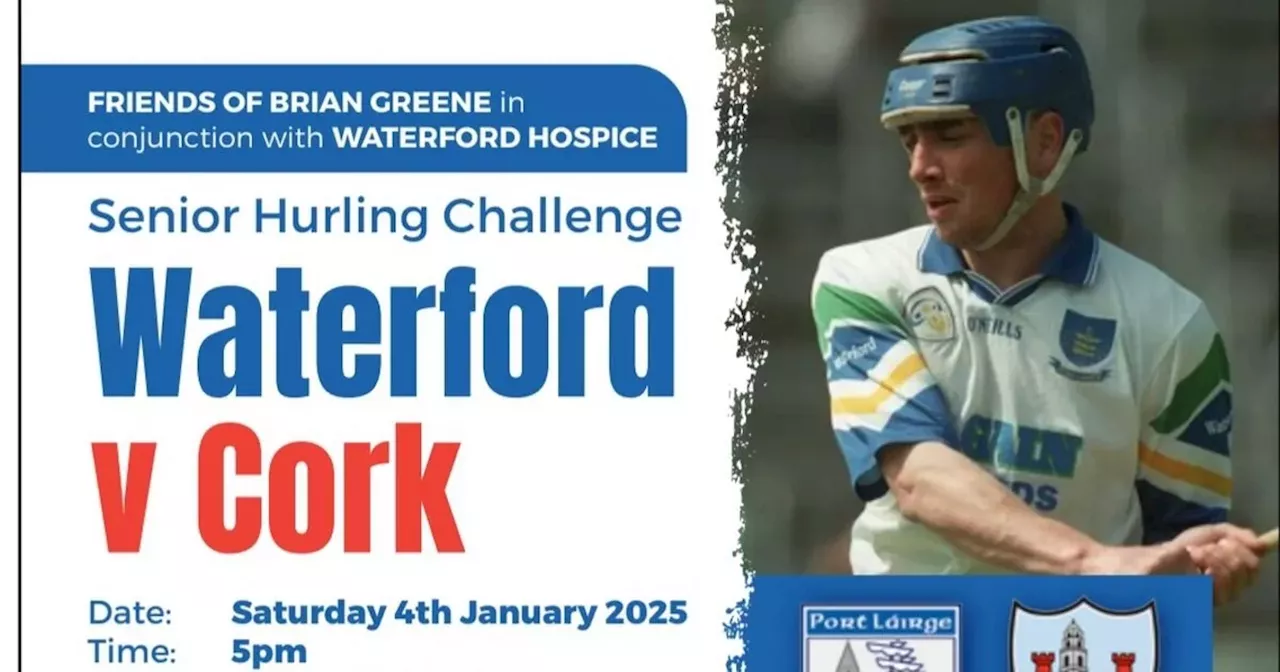 Charity game fundraiser in aid of former Waterford star Brian Greene