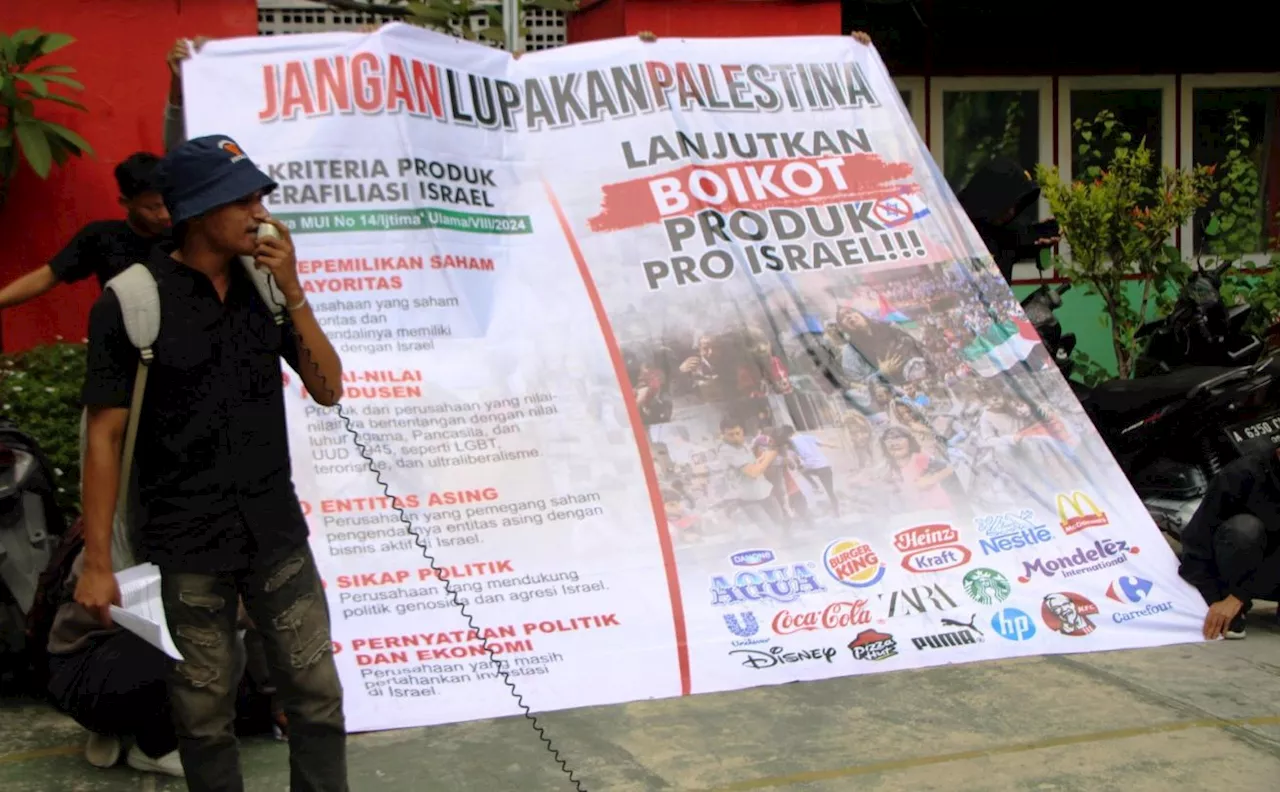 Aksi Solidaritas Palestina, Mahasiswa Serukan Boikot Produk Terafiliasi Israel