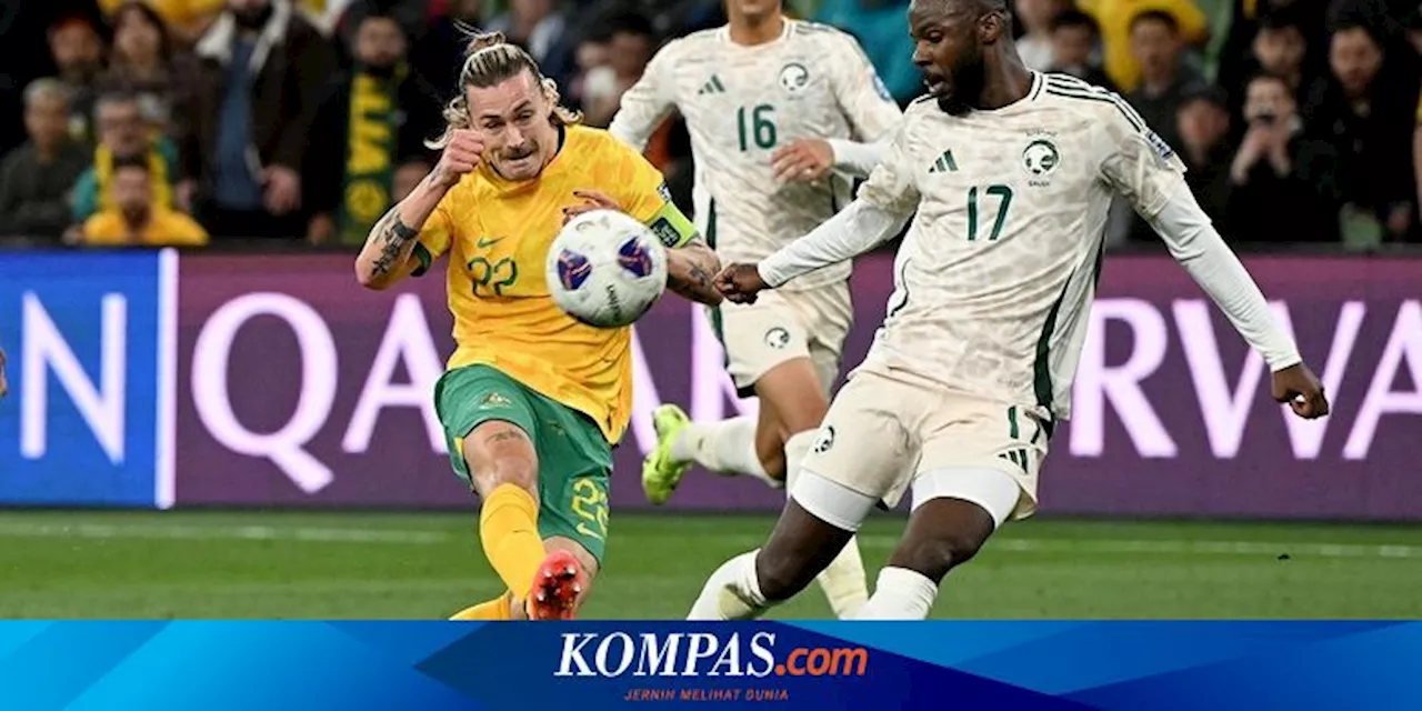 Hasil Australia vs Arab Saudi 0-0: VAR Gagalkan Gol Green Falcons