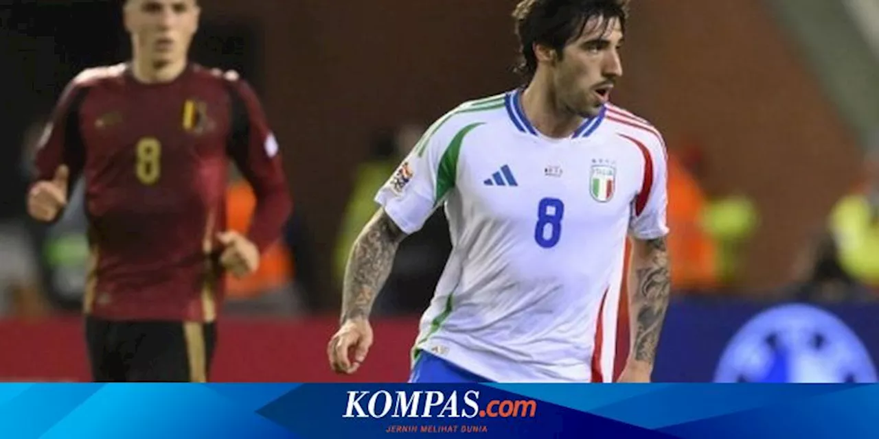 Hasil Belgia Vs Italia 0-1: Tonali Cetak Gol Perdana, Italia Menang