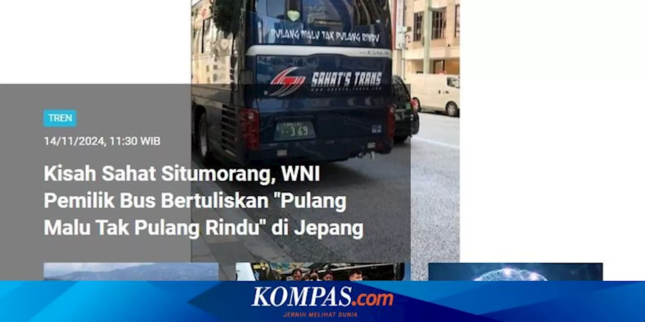 [POPULER TREN] Bus 'Pulang Malu Tak Pulang Rindu' Mengaspal di Jepang | Prof Ichlasul Amal Meninggal