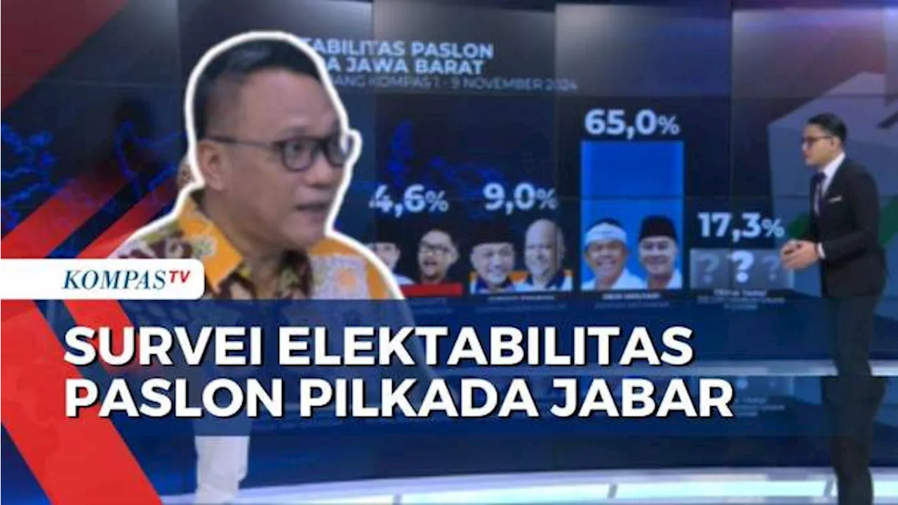 Kata Peneliti Senior Litbang Kompas soal Hasil Survei Elektabilitas Pilkada Jawa Barat