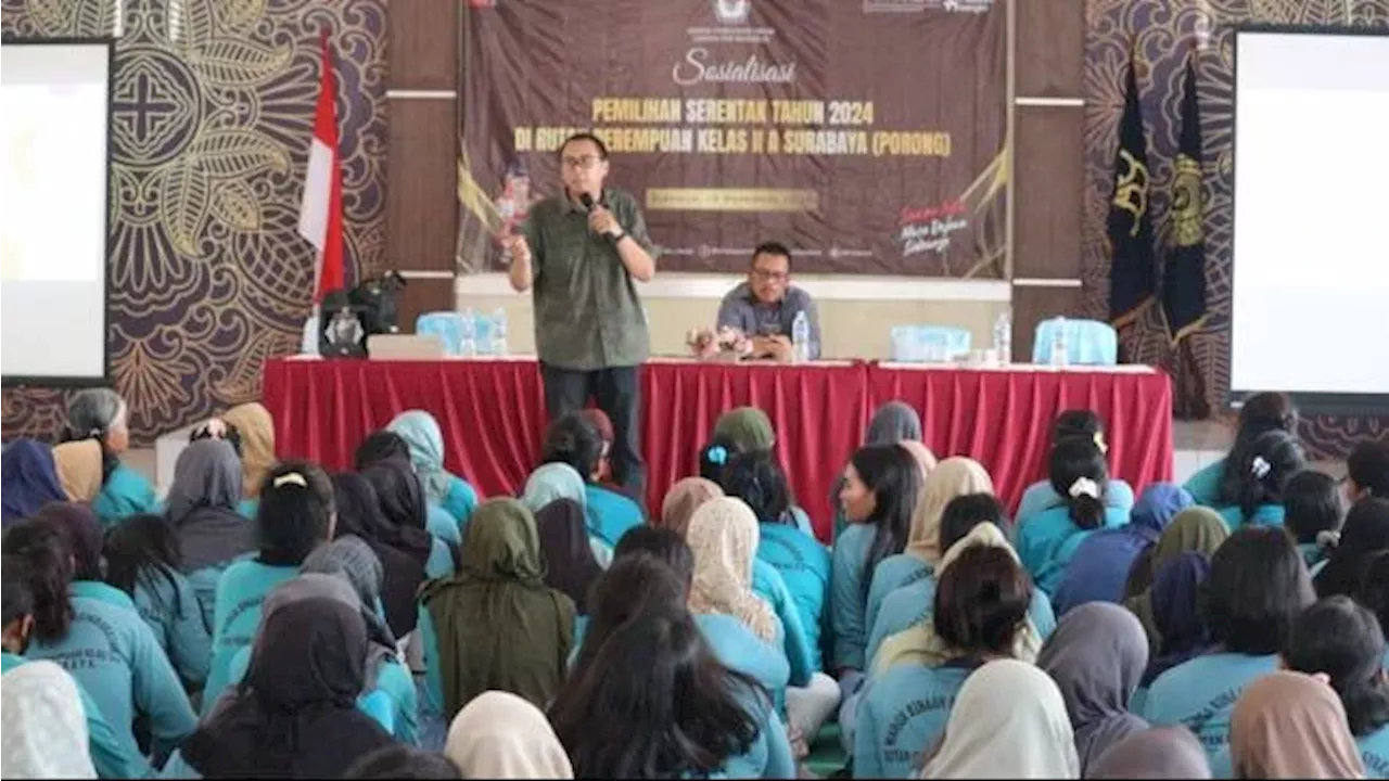 KPU Sidoarjo Sosialisasikan Tahapan Pilkada Pada Warga Binaan di Rutan Perempuan Surabaya