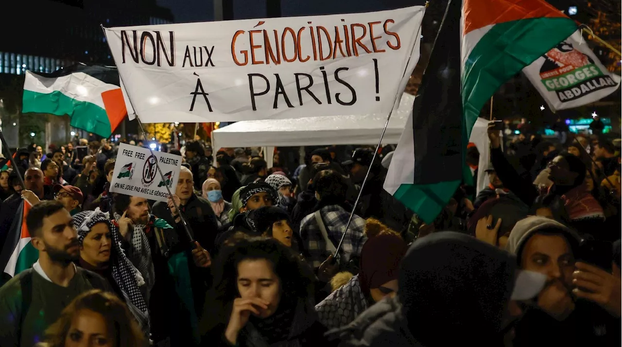 Avant le match France-Israël, une manifestation 'stop génocide' à Saint-Denis