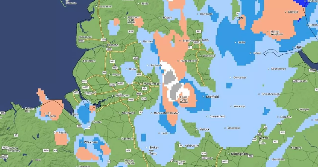 Met Office weather radar map shows where snow could hit Yorkshire this weekend