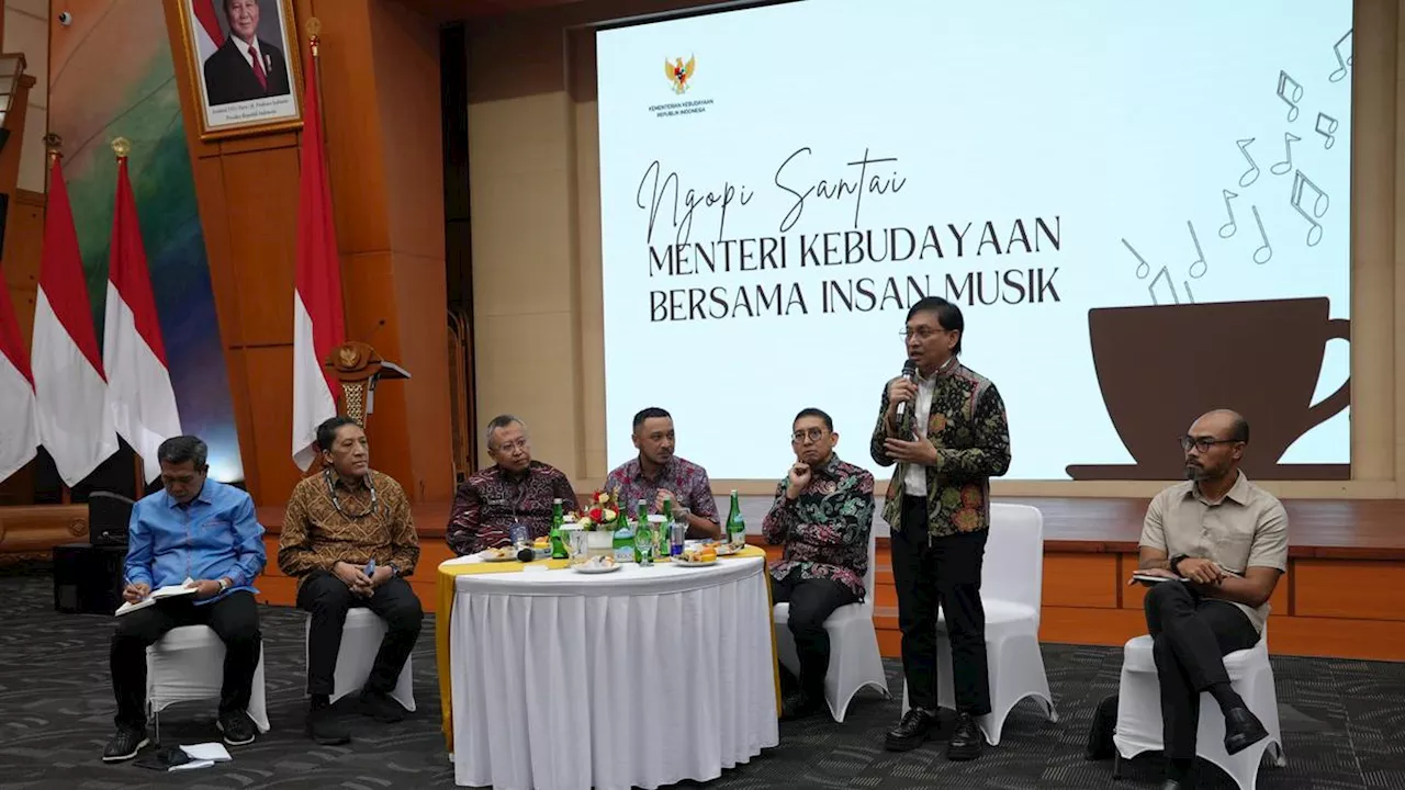 Menteri Kebudayaan Fadli Zon Gelar Ngopi Santai dengan Insan Musik Bahas Penguatan Ekosistem Musik Nasional