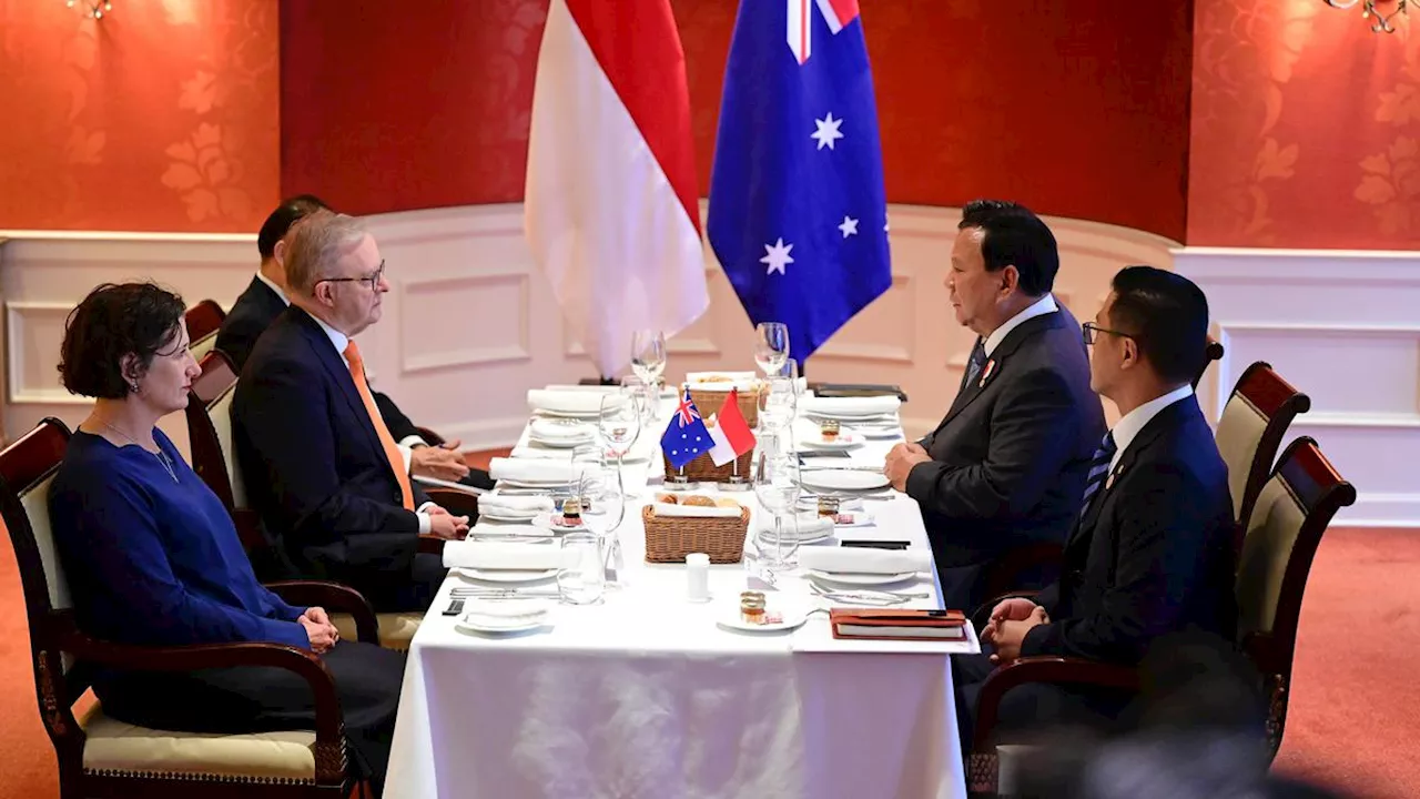 Momen Prabowo Santap Sarapan Pagi Bersama PM Australia di Peru