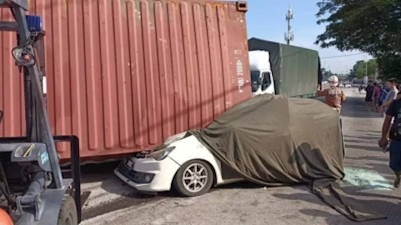 ‘Mummy, it hurts so much!’: Inconsolable mum recalls daughter’s final call as she lay dying in car crushed by container in Bukit Mertajam