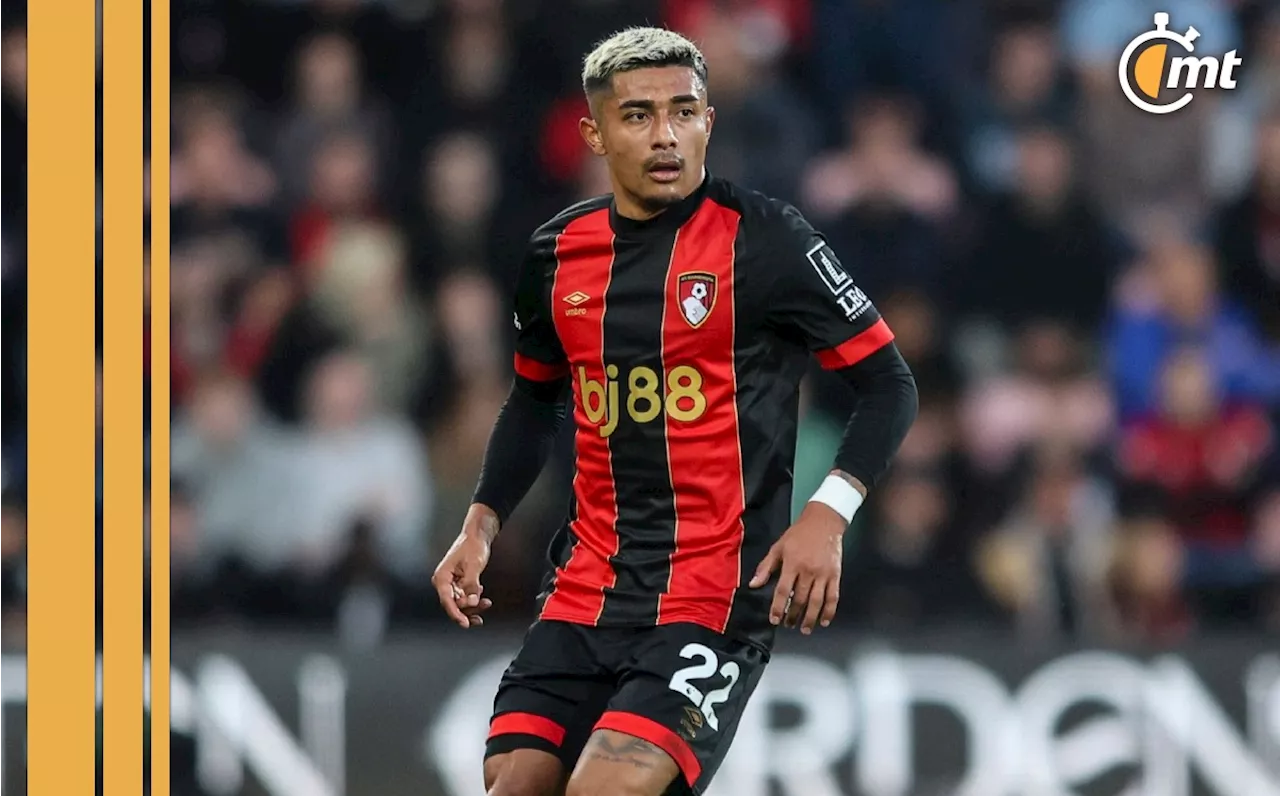 Julián Araujo causa BAJA del Bournemouth por varios meses; el mexicano fue operado