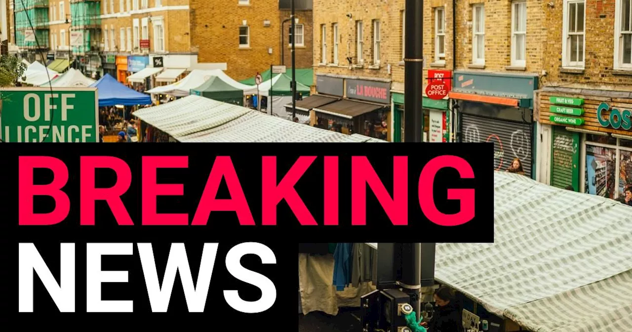 Man has 'bleach thrown over him' near busy market in east London