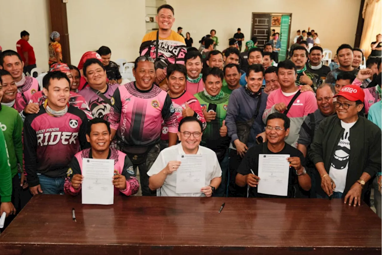 Cebu LGU grants aid to delivery drivers