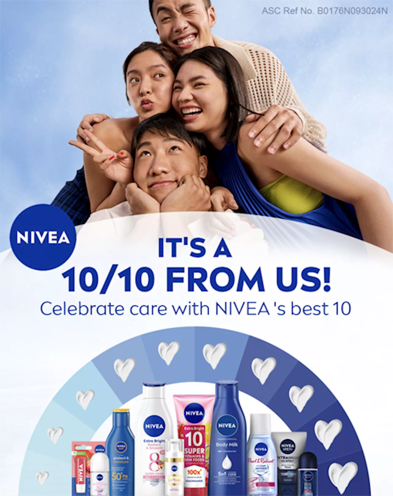 NIVEA’s 10 out of 10 care celebration continues, empowering you to embrace your glow