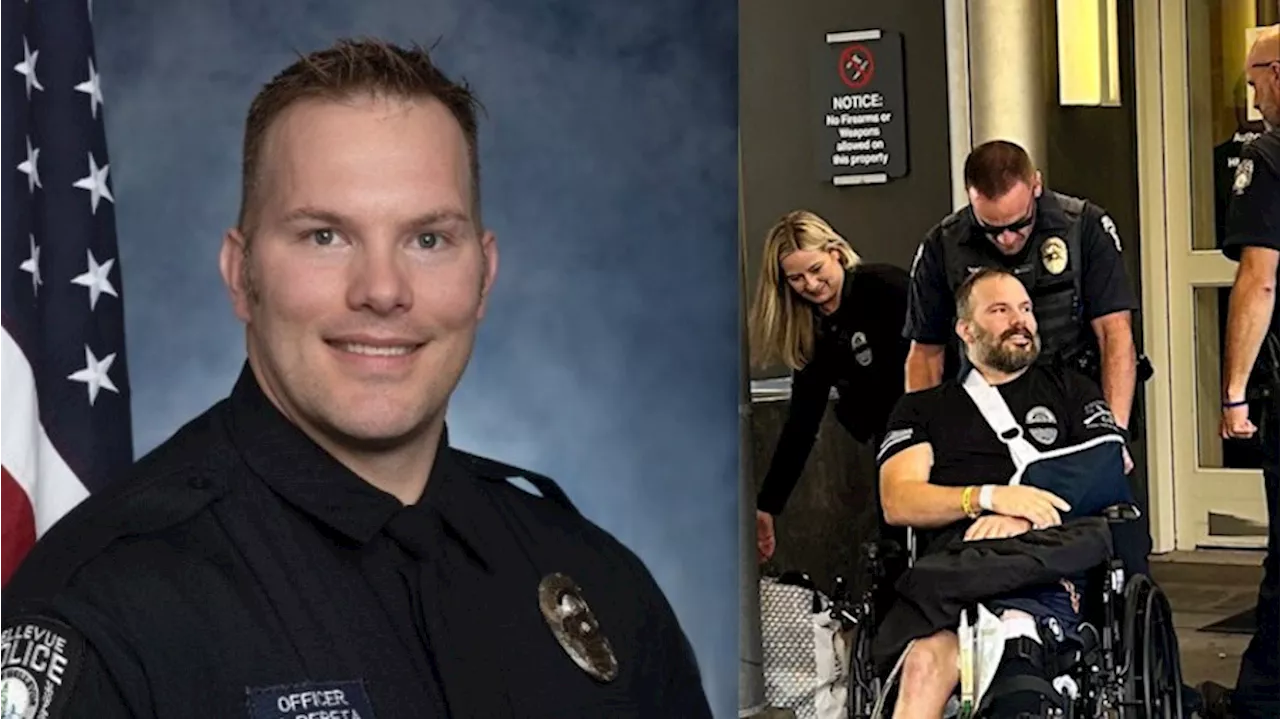 Bellevue officer who fell 60 feet while serving VP Harris’ motorcade now suing state