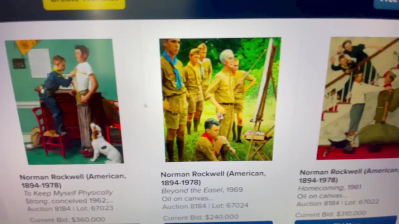 Rockwell paintings amid Boy Scouts artwork auction compensating sexual abuse survivors