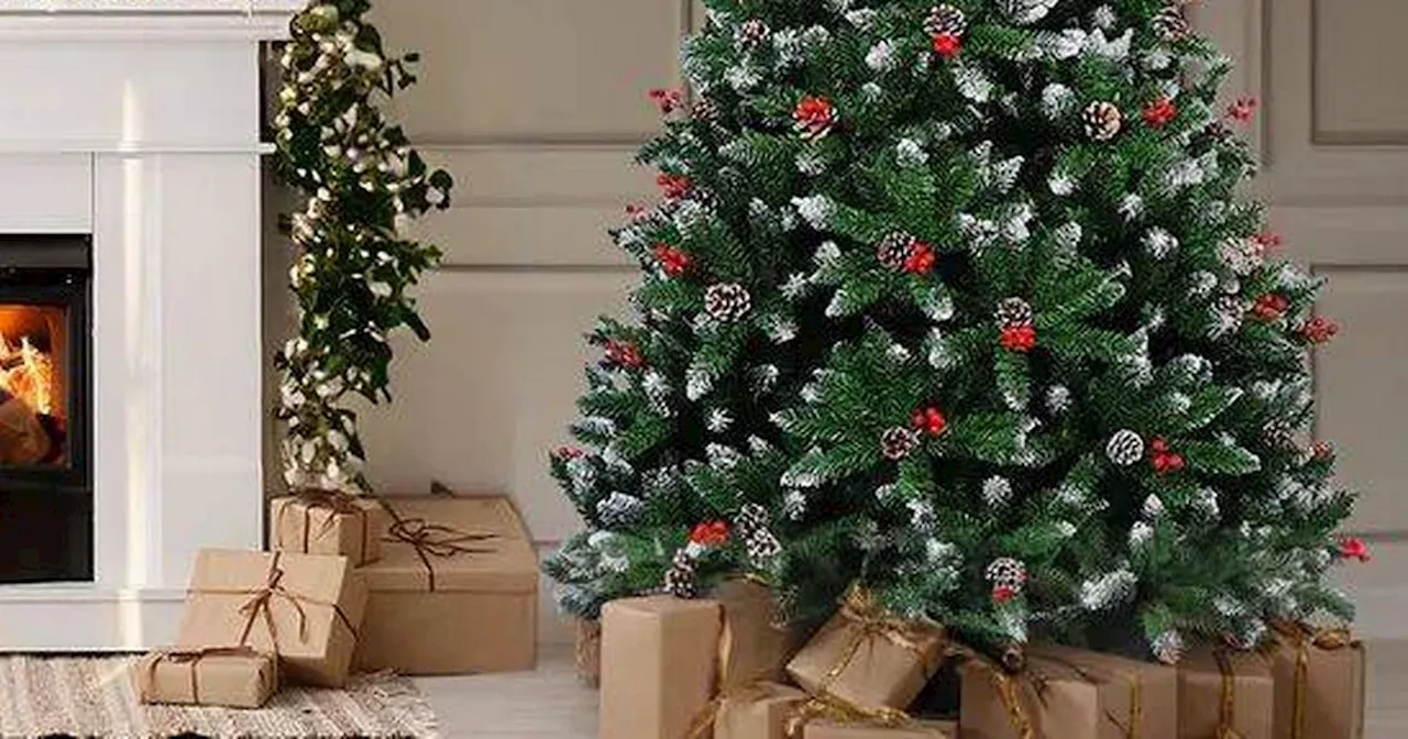 Debenhams' flocked Christmas tree slashed by £130 ahead of the festive season