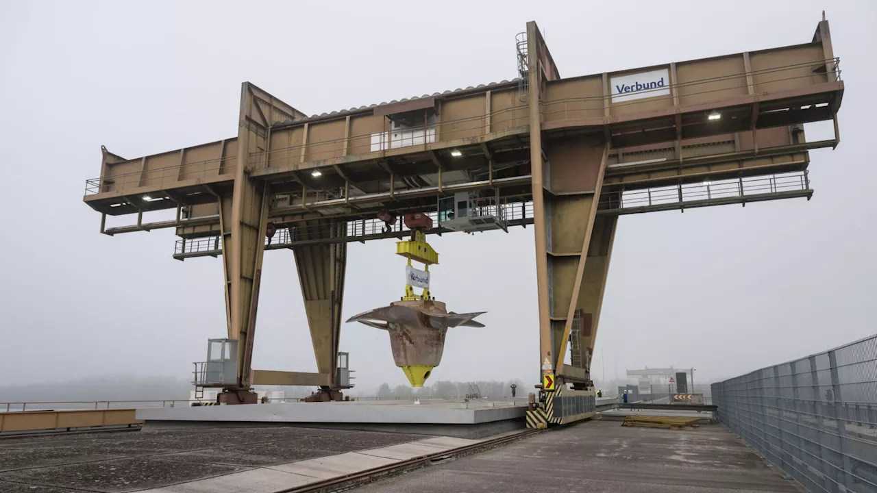 Großprojekt: Austausch der Turbinen im Donaukraftwerk hat begonnen