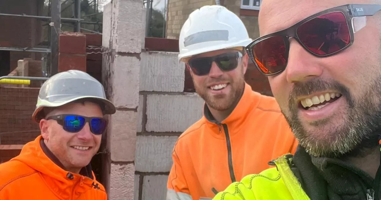 The bricklayers turned TikTok stars who mime songs using building materials