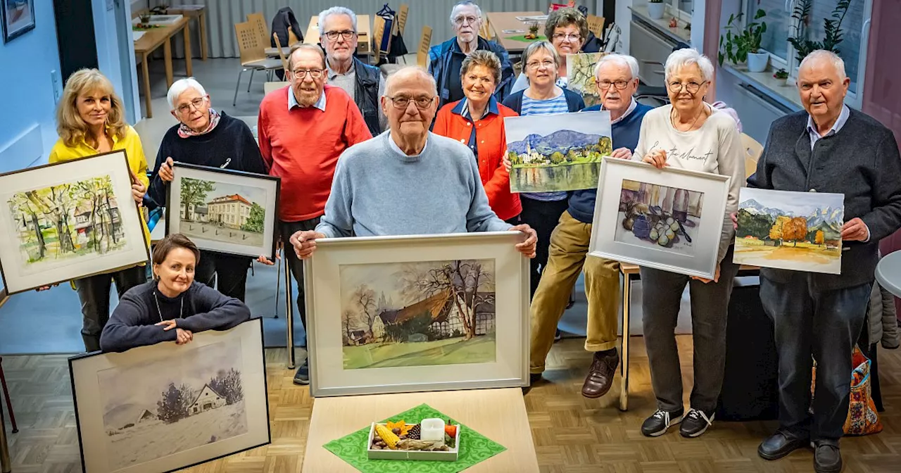 Dieser Bielefelder Künstler gibt seit einem Vierteljahrhundert Malkurse