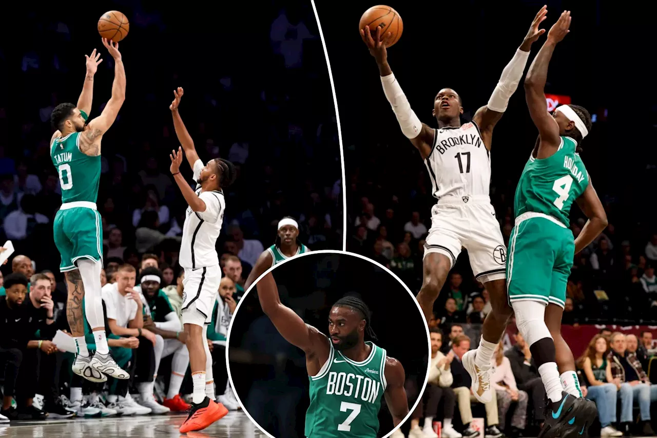 Nets get harsh lesson from Jayson Tatum, Jaylen Brown in blowout loss to Celtics