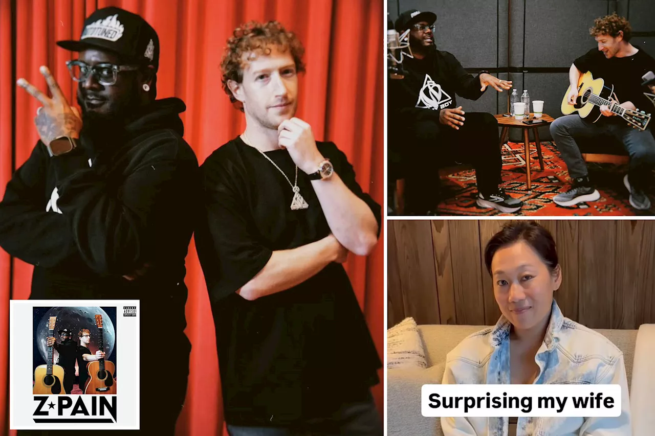 Z-Pain: Mark Zuckerberg gets T-Pain to join him for raunchy cover of 'Get Low' as tribute to his wife