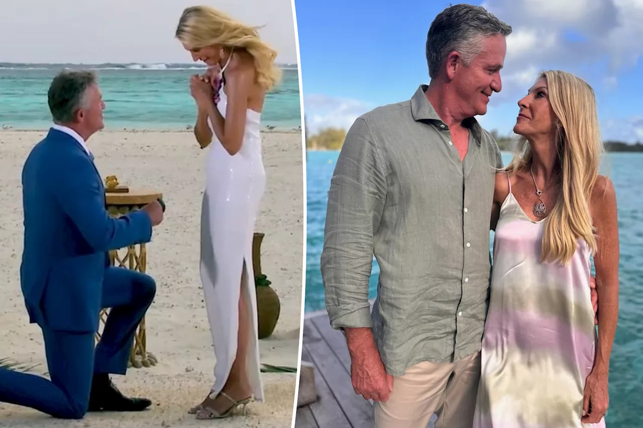 'Golden Bachelorette' Joan Vassos gets engaged to Chock Chapple with 'show-stopping' 4-carat diamond ring