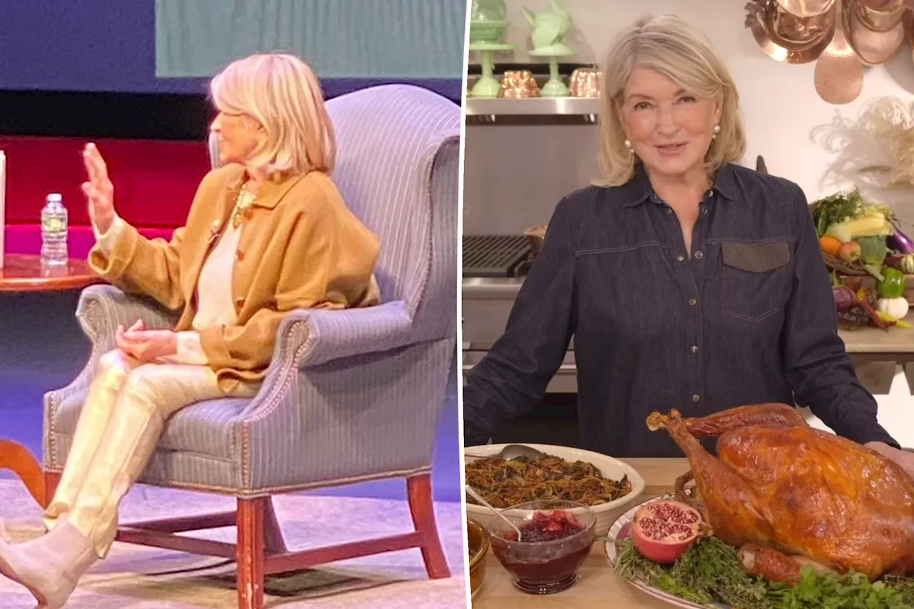 Martha Stewart gifts employees with turkeys, pies and potatoes as she jets to Rome for Thanksgiving