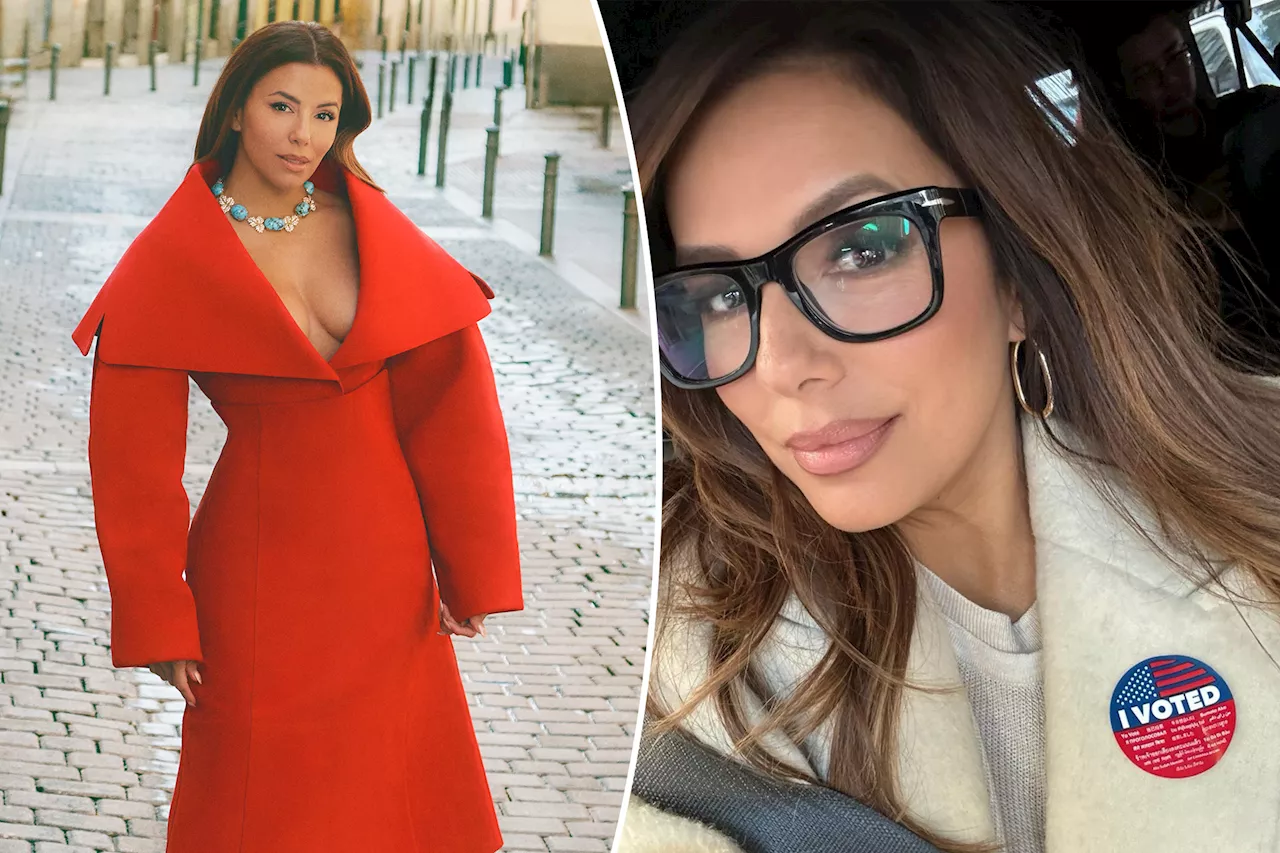 'Privileged' Eva Longoria flees 'dystopian' US with family after 'criminal' Donald Trump wins election