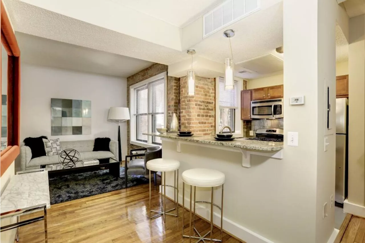 Today’s Rental was chosen for the exposed brick, obviously