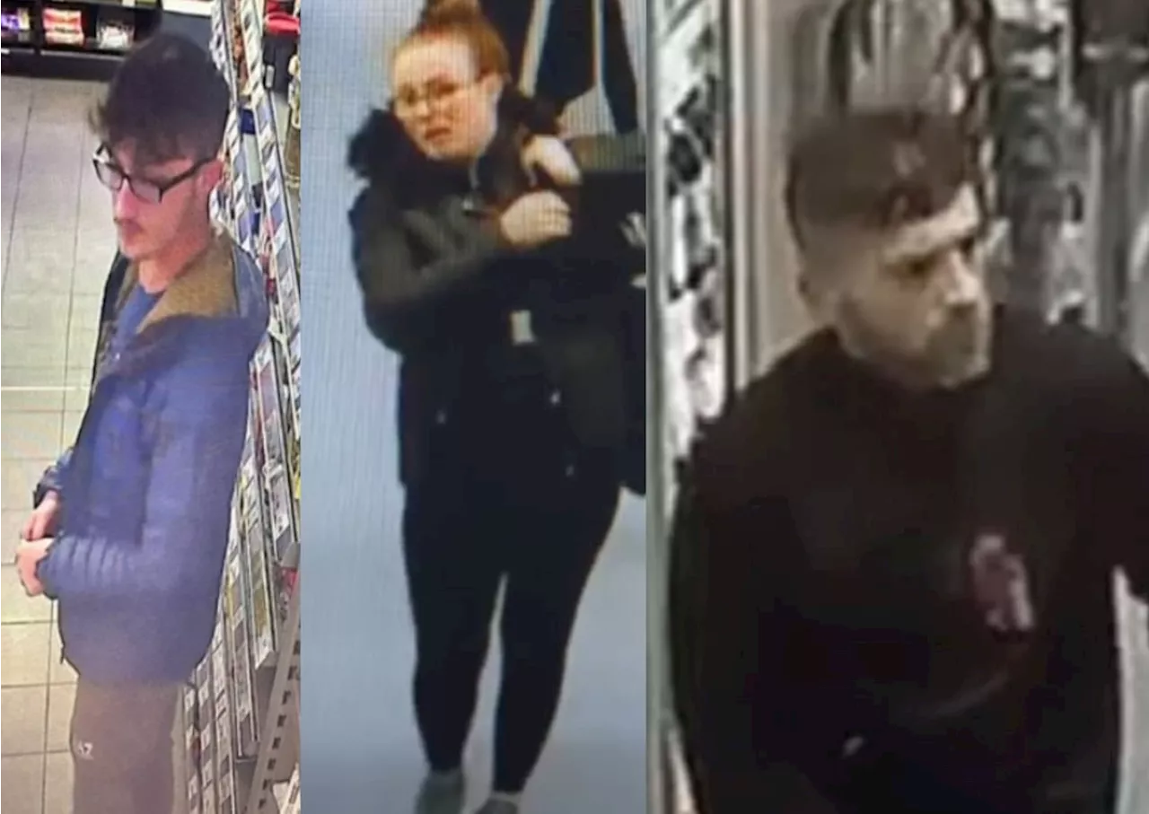 Faces of people police want to help them with latest Telford shoplifting investigations