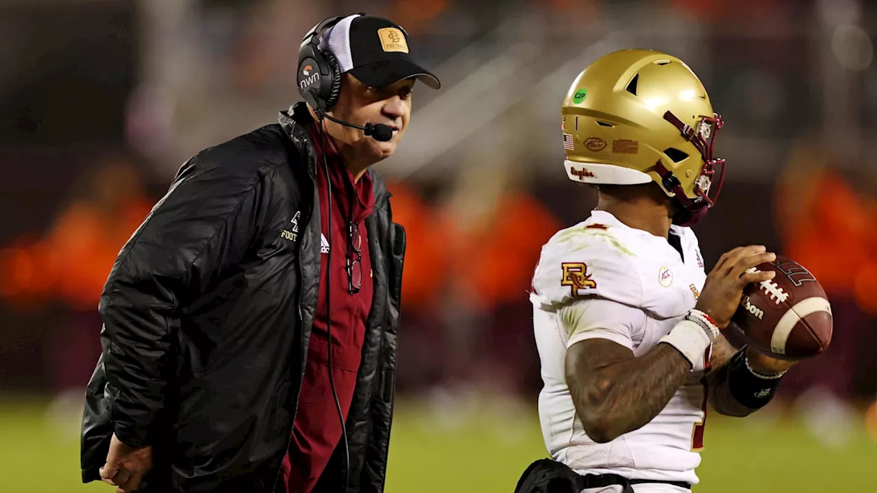 Boston College's Bill O'Brien Speaks On Thomas Castellanos Entering Transfer Portal