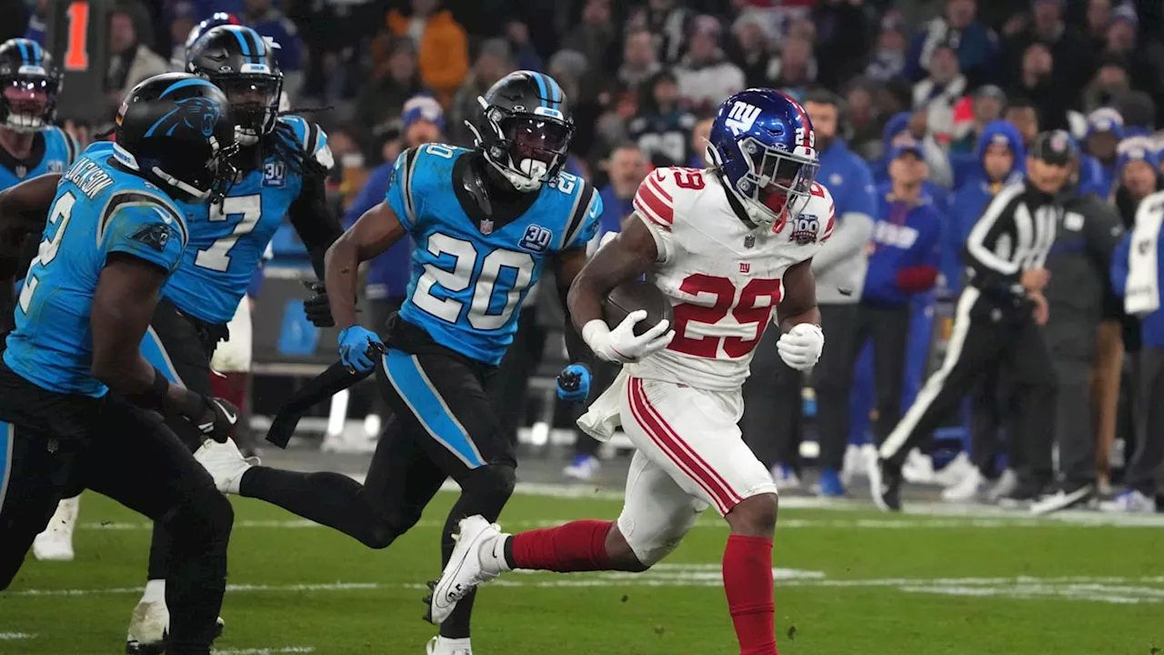 Giants RB Tyrone Tracy, Jr. Receives Repeat Honor Amid Impressive Rookie Campaign