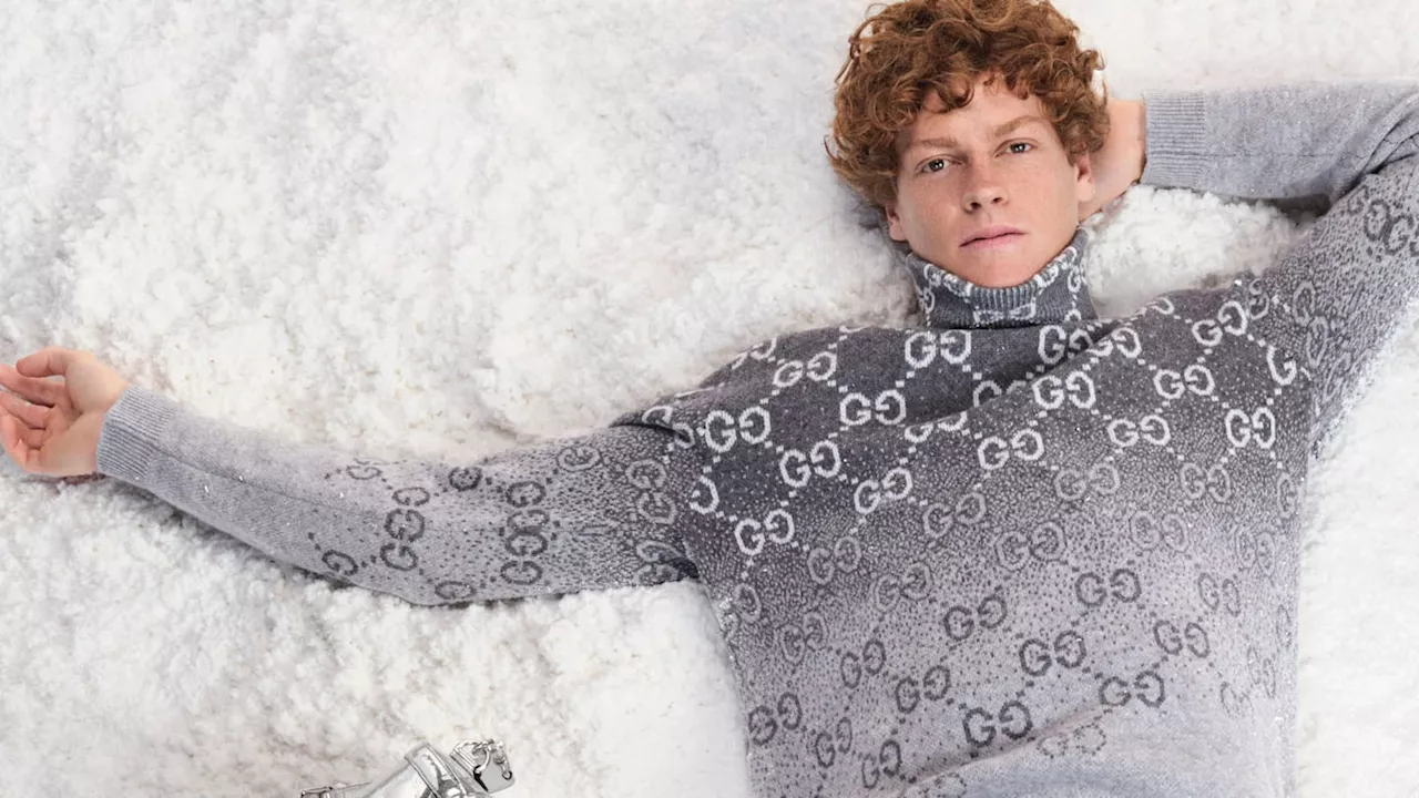 Jannik Sinner Headlines Gucci Gift Campaign for Holiday Season