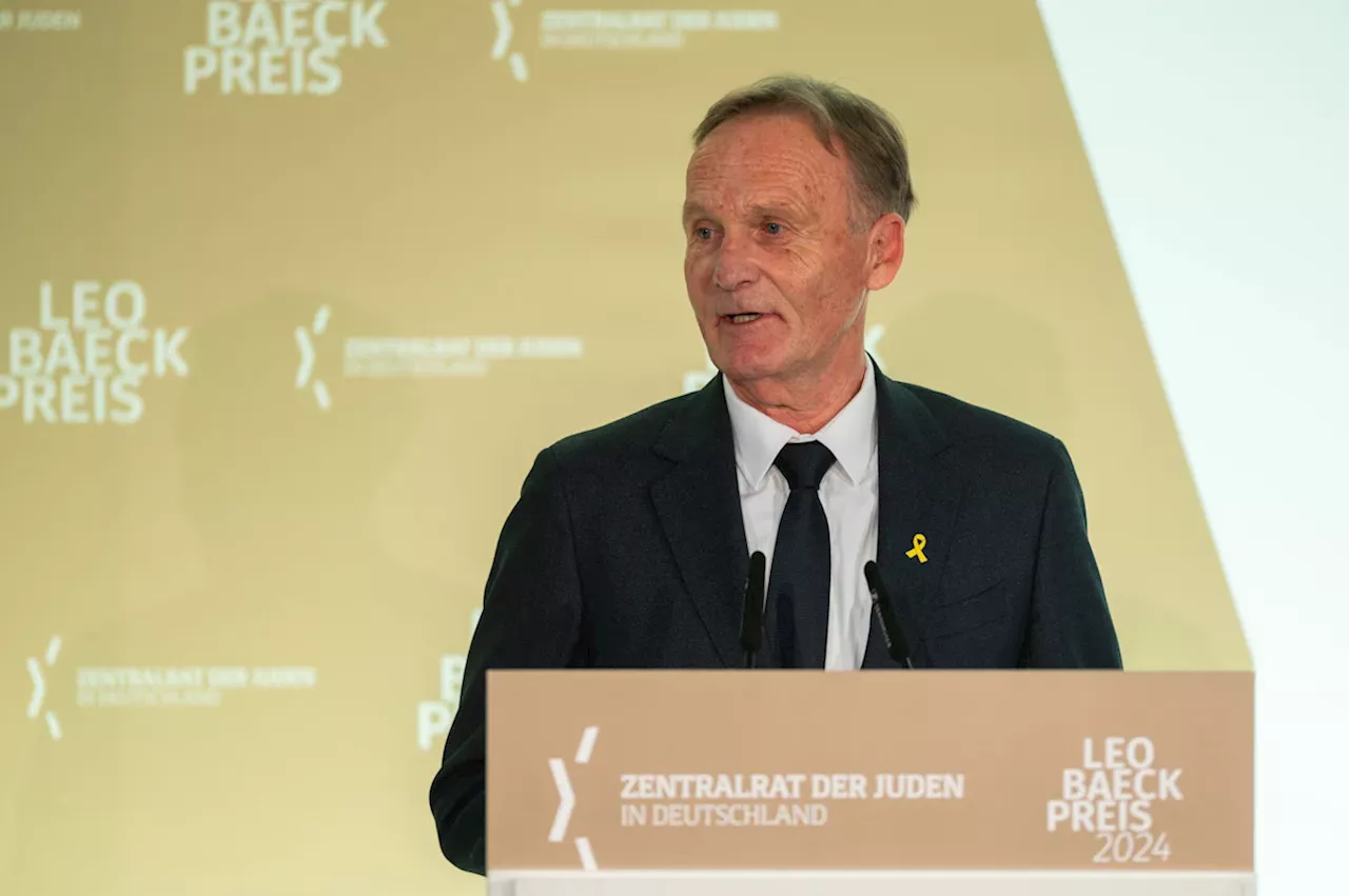 Watzke erhält Leo-Baeck-Preis für den Kampf des BVB gegen Antisemitismus