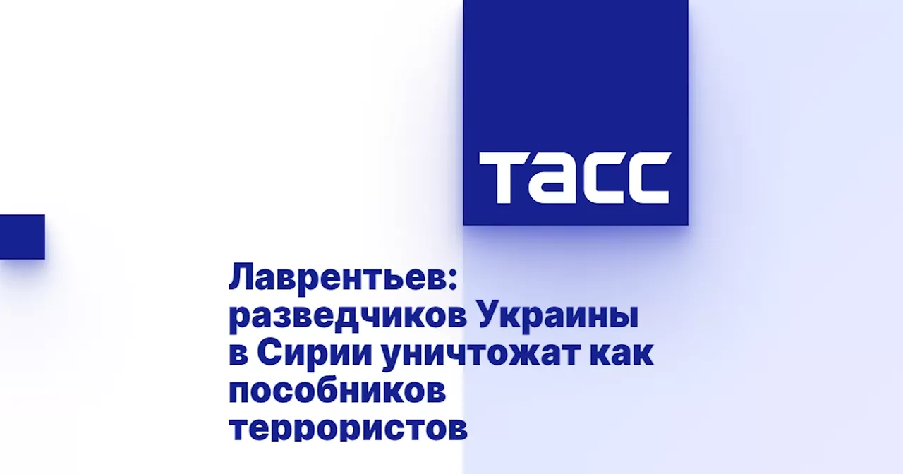 Лаврентьев: разведчиков Украины в Сирии уничтожат как пособников террористов