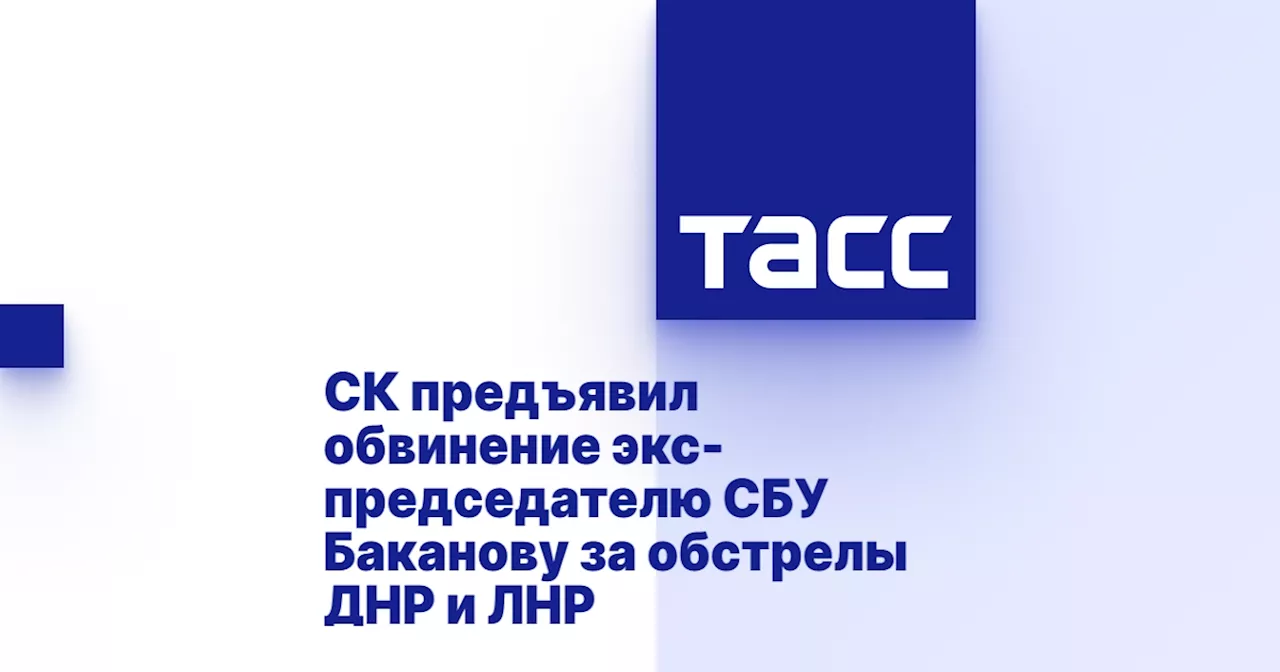 СК предъявил обвинение экс-председателю СБУ Баканову за обстрелы ДНР и ЛНР