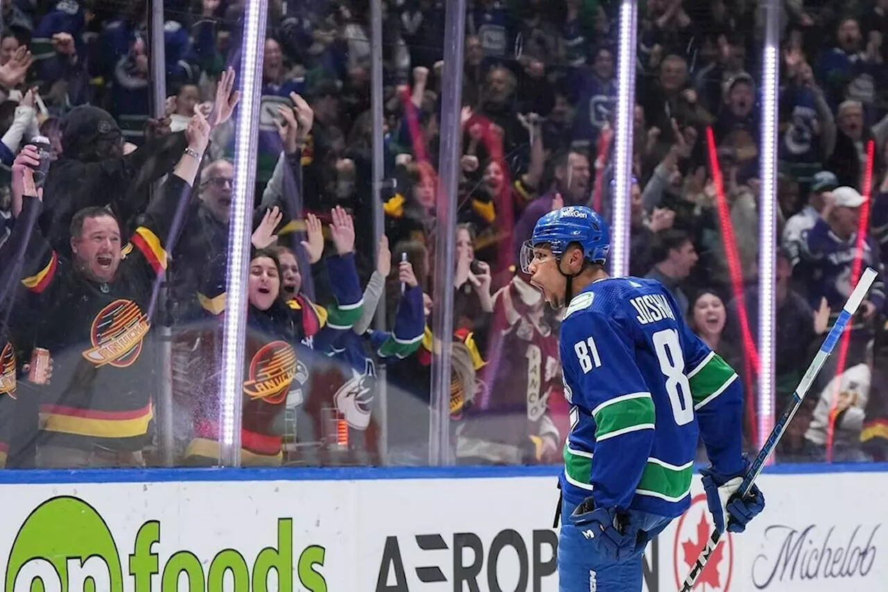 Canuck winger Joshua set to return from cancere treatment tonight