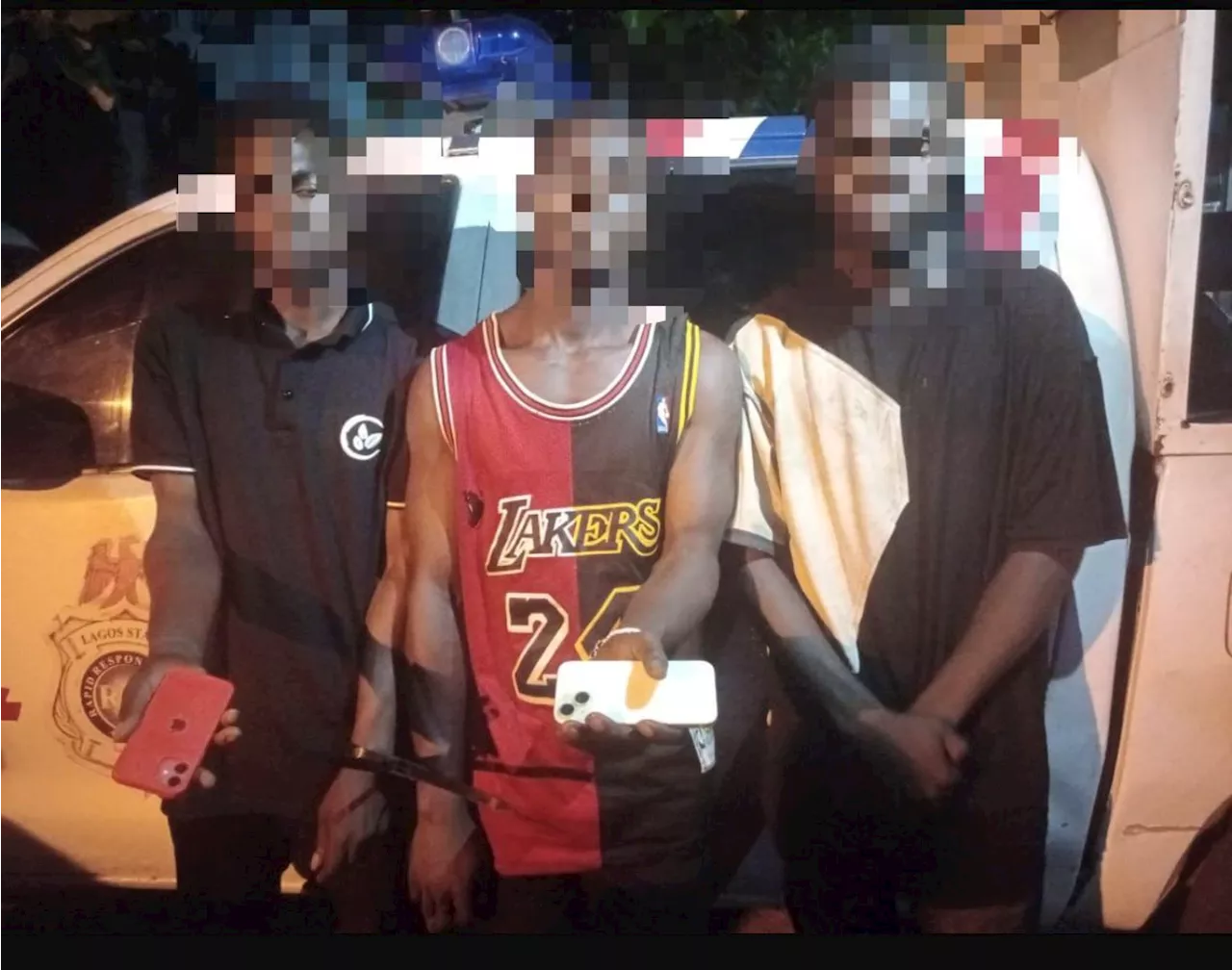 Police arrest three suspects for 'stealing over N1.9m phones' from accident victims in Lagos